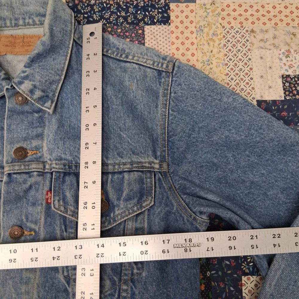 Vintage 80s Levis 71506 0214 Trucker Type 3 Denim Jacket Size 40 Made in USA